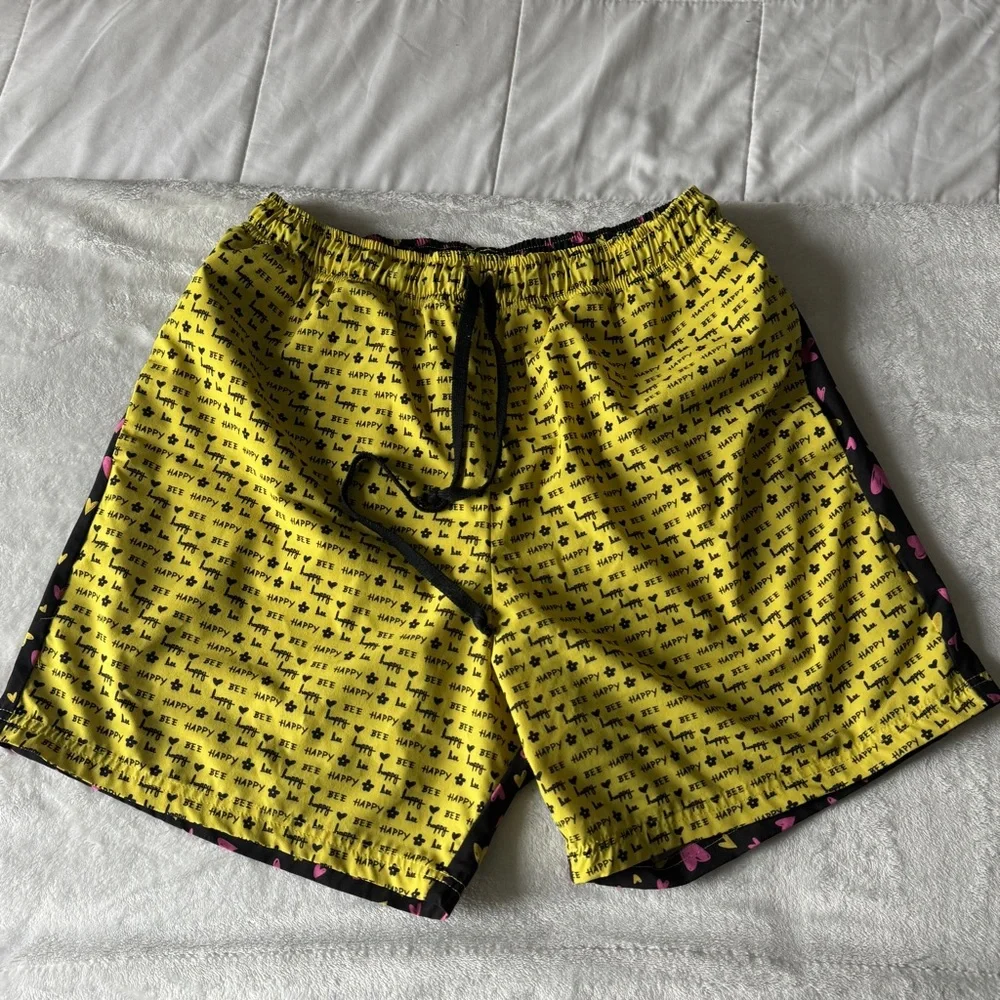 Clara8a Yellow Swim Shorts